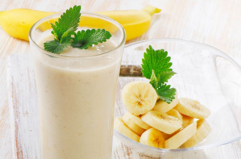 Smoothie de banana dulce-picant